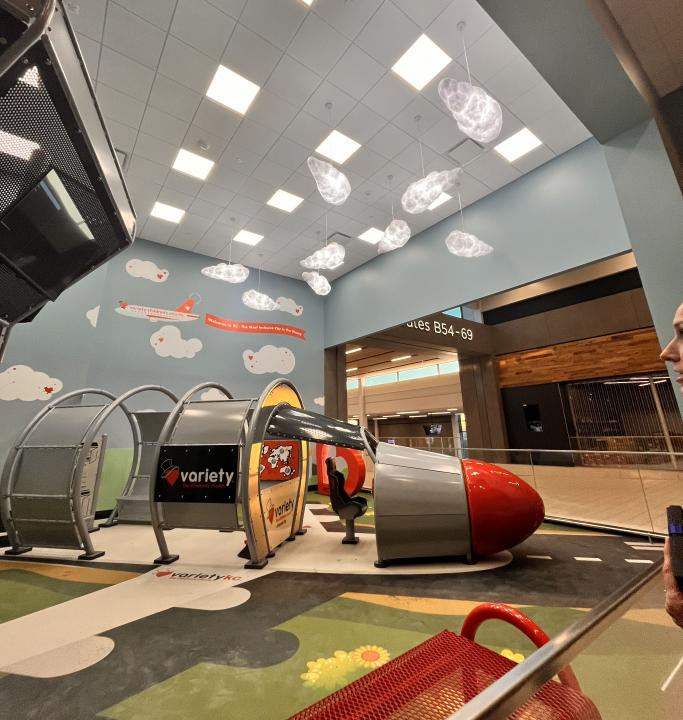 All-inclusive play area at KCI Airport