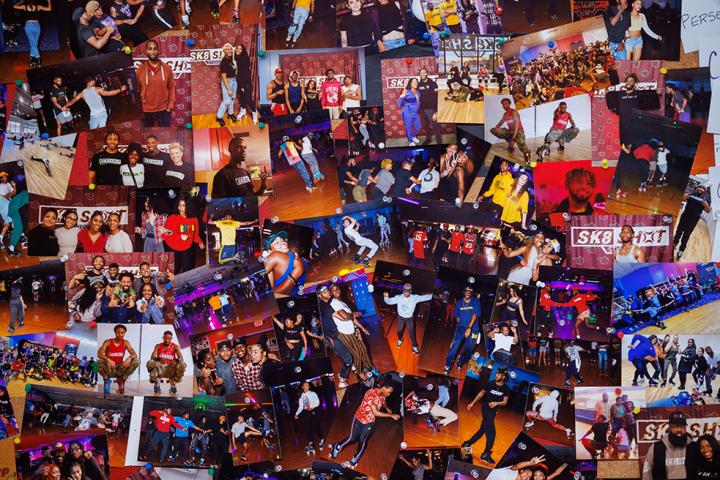 Fun picture board collage of people enjoying Sk8 SHOT Studios